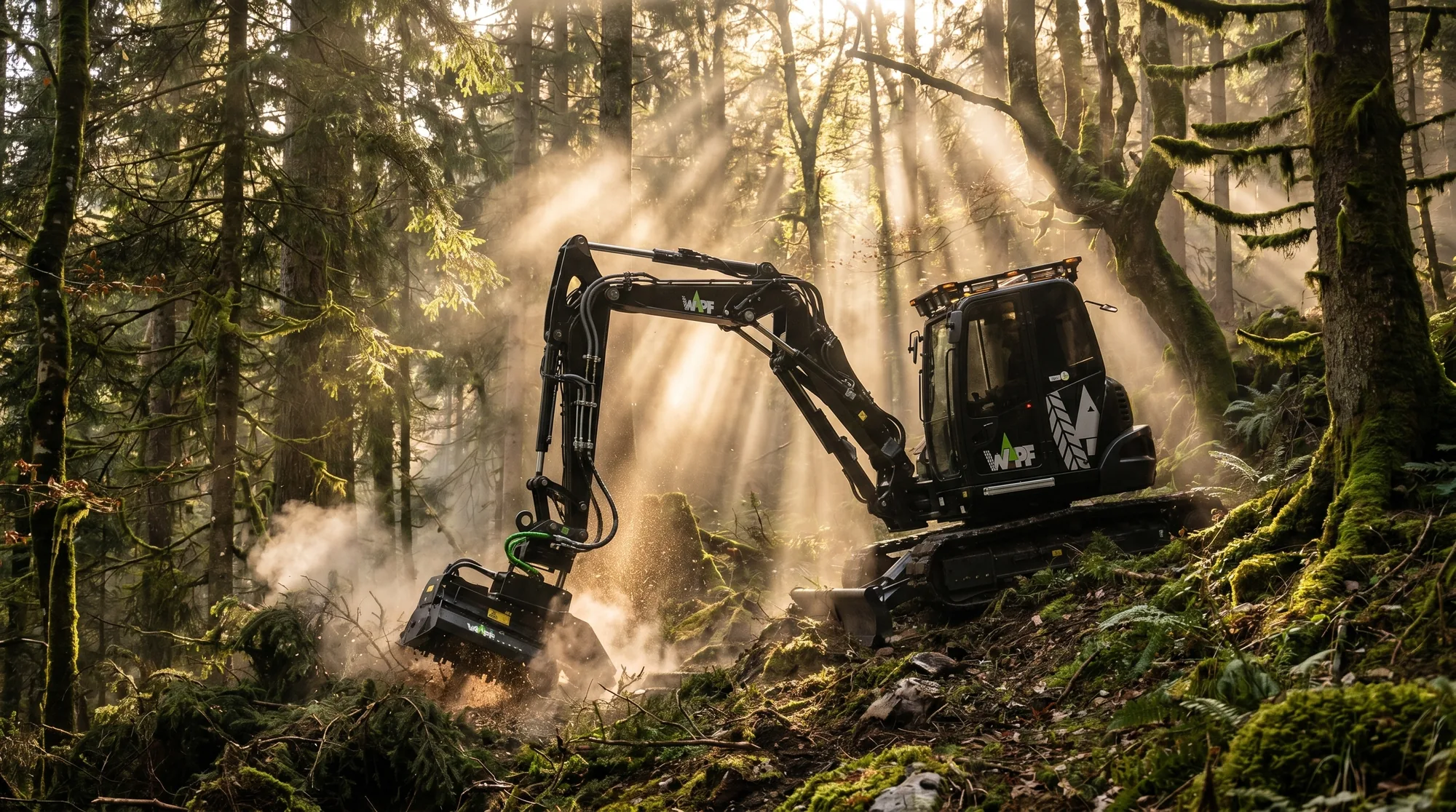 Holzschlag mit Aufforstung